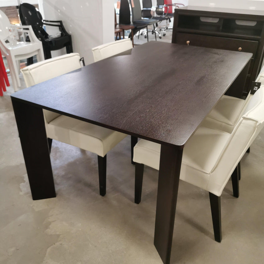 Evette Dining Table in Dark Walnut - F2 Furnishings