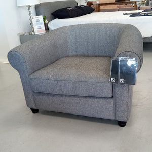 Slope Chair in Vitoria Basalt Fabric - F2 Furnishings
