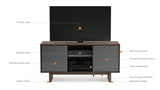 Octave Triple Media Cabinet - F2 Furnishings
