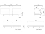 Iso Double Sofabed - F2 Furnishings