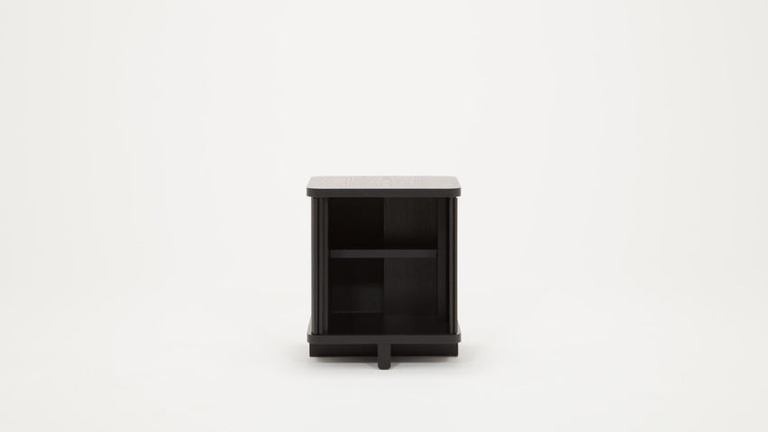 Tambour End Table - F2 Furnishings