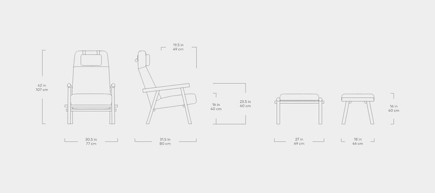 Labrador Chair & Ottoman - F2 Furnishings