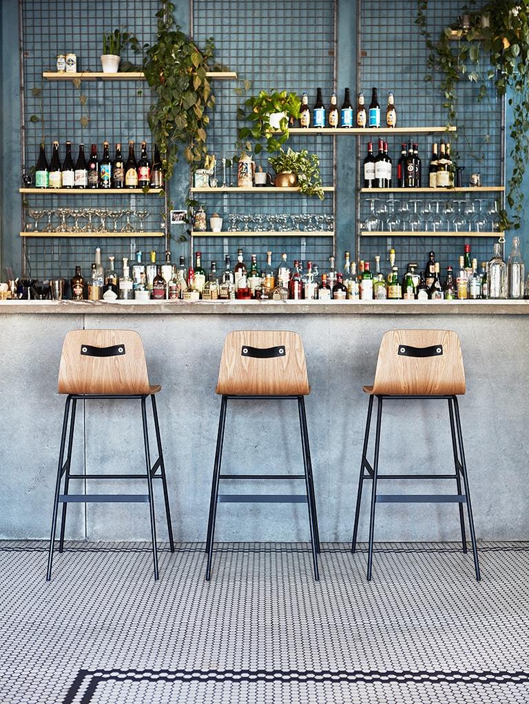 Lecture Bar Stool (Wood) - F2 Furnishings