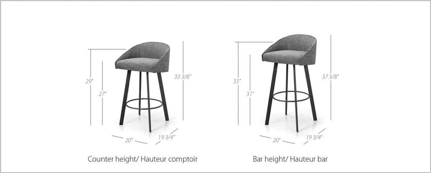 Liv Swivel Stool - F2 Furnishings