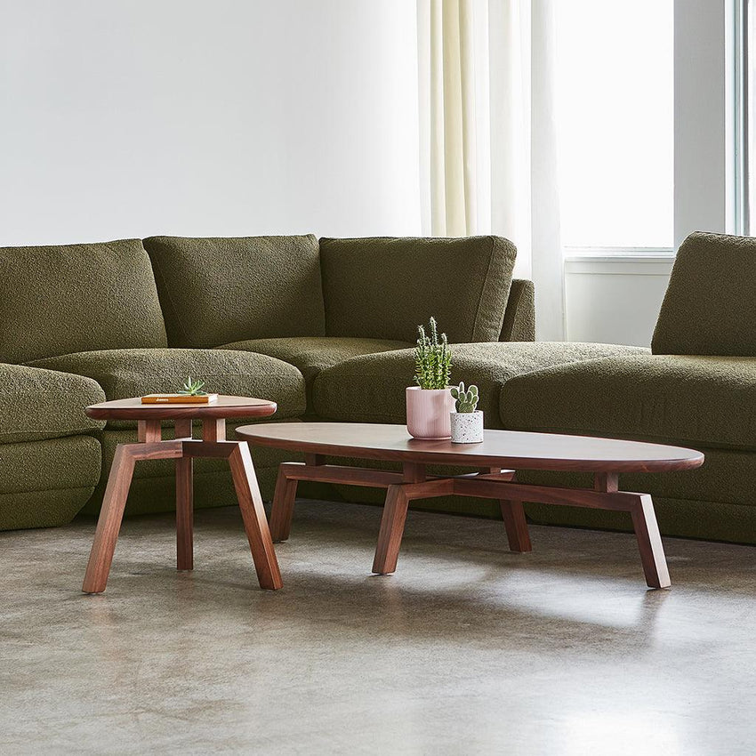 Solana Triangular End Table - F2 Furnishings