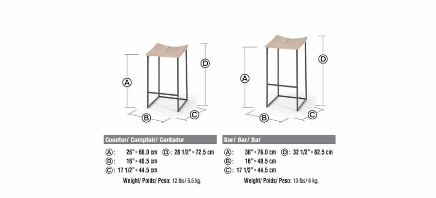 Bocca Stool - F2 Furnishings