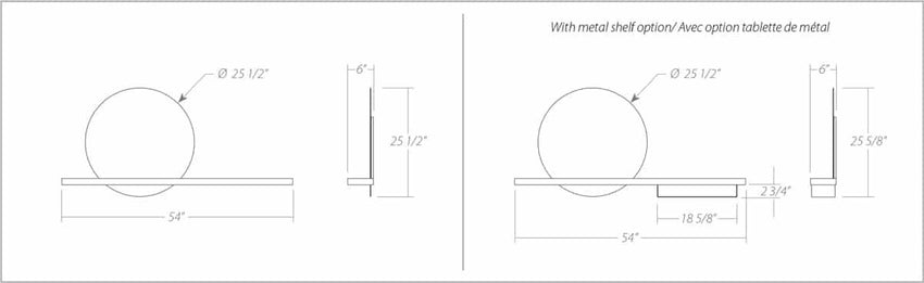 Halo Mirror - F2 Furnishings