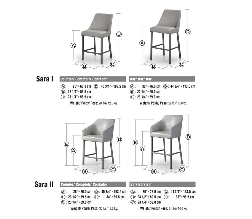 Sara II Stool - F2 Furnishings