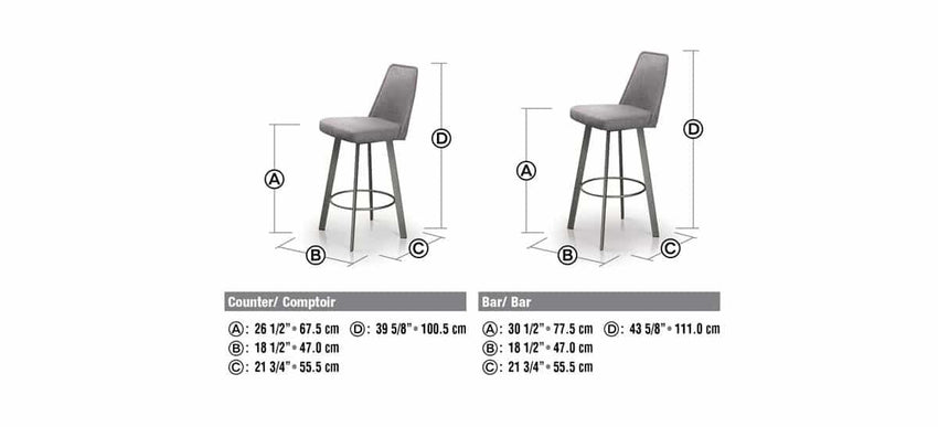 Sofia Swivel Stool - F2 Furnishings
