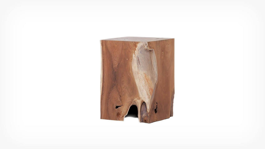 Solid Teak Wood Stool - F2 Furnishings