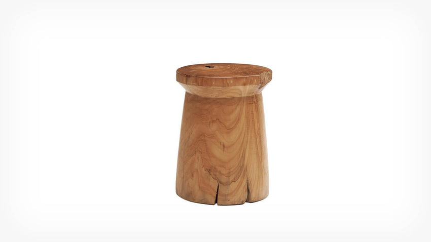 Solid Teak Wood Stool - F2 Furnishings