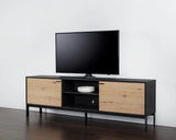 Rosso Media Console and Cabinet