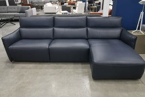 Stupore Sectional in Navy Blue