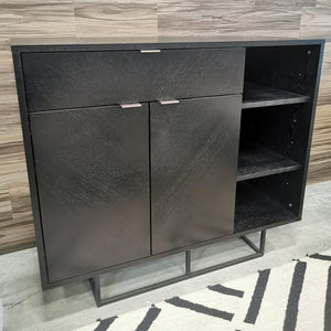 Myles Cabinet in Black Oak