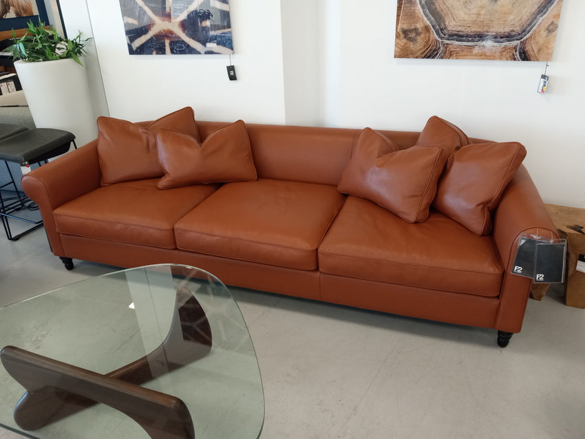Slope Extended Sofa in Paloma Deer Leather - F2 Furnishings