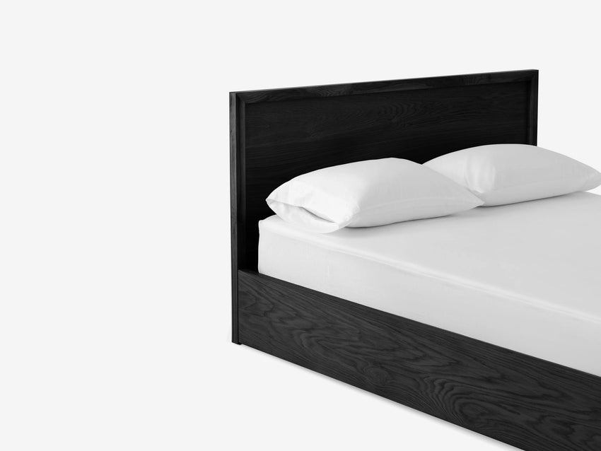 Marcel Beds in Black Oak - F2 Furnishings