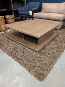 Plank Square Coffee Table in Walnut