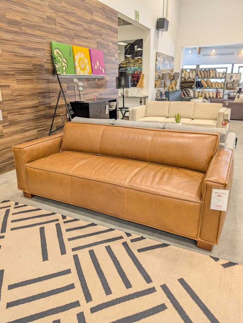 Cabot Sofa in Saddle Brown