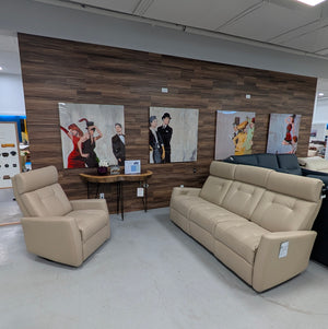 West Coast II Reclining Sofa Set in Silk