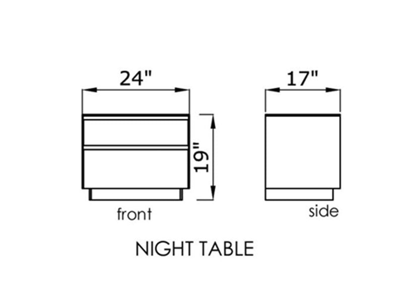Savvy Night Table - F2 Furnishings