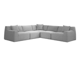 Scoop 5pc Fabric Sectional - F2 Furnishings