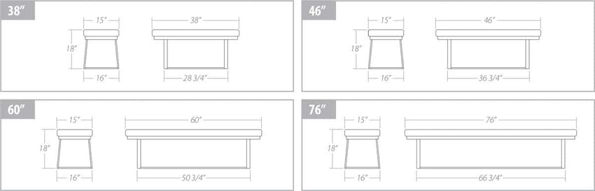 Amalfi Bench - F2 Furnishings