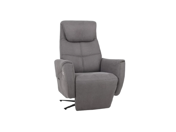 Henry reclining TV chair - New Club Slate Grey - F2 Furnishings